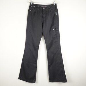 Vintage Silver Jeans Flare Bootcut Cargo Pants Women's 28 Made in Canada 90s